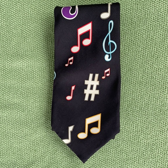 Bundle of 5 Ties- Music Notes🎶🎶🎶🎶Unisex Set of 5 NWOT - Picture 2 of 5